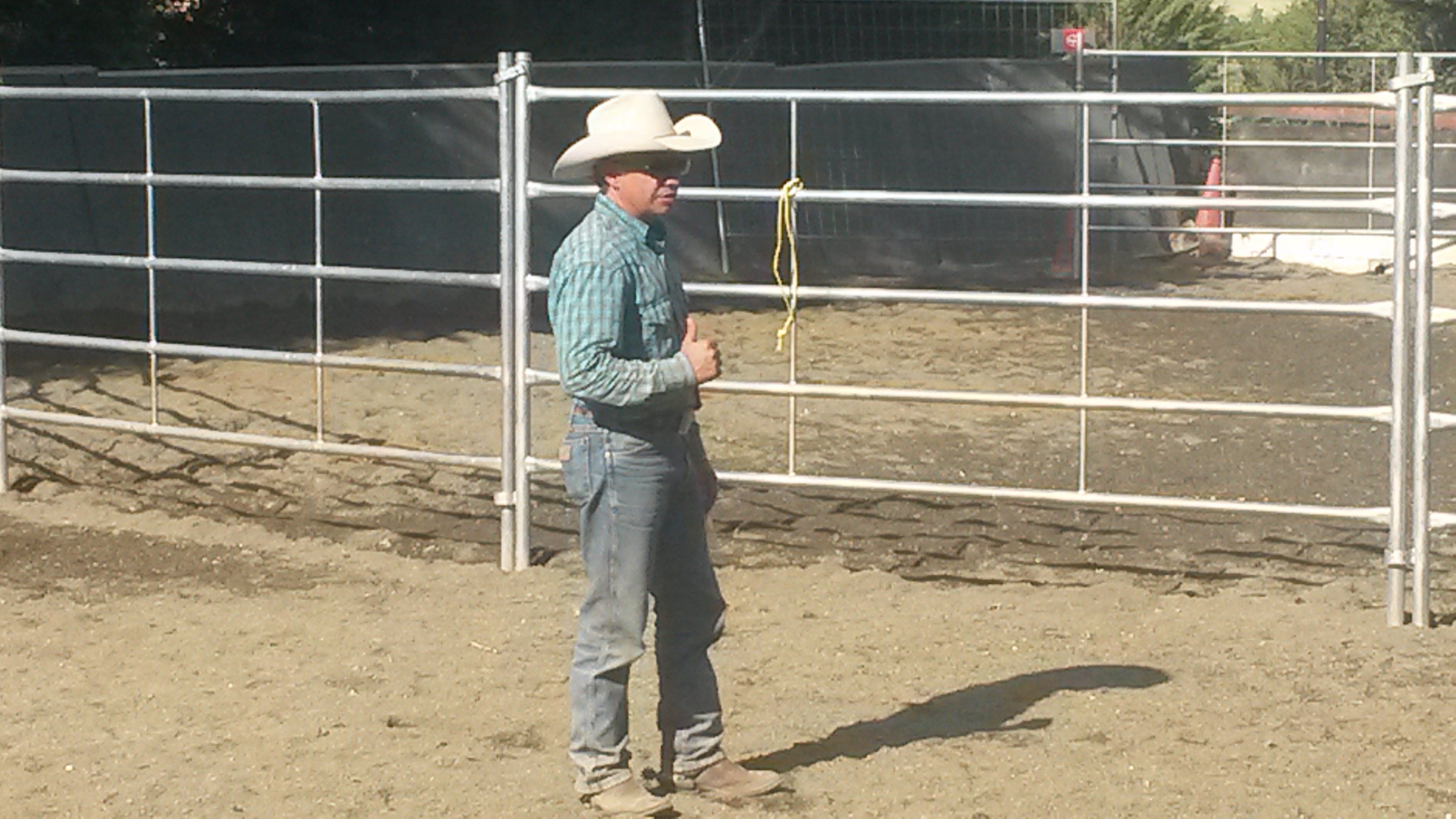 Joan Anton Vendrell (EEUU, Texas) impartió el clinic de Doma Natural en el Club Hípico Biki Blasco